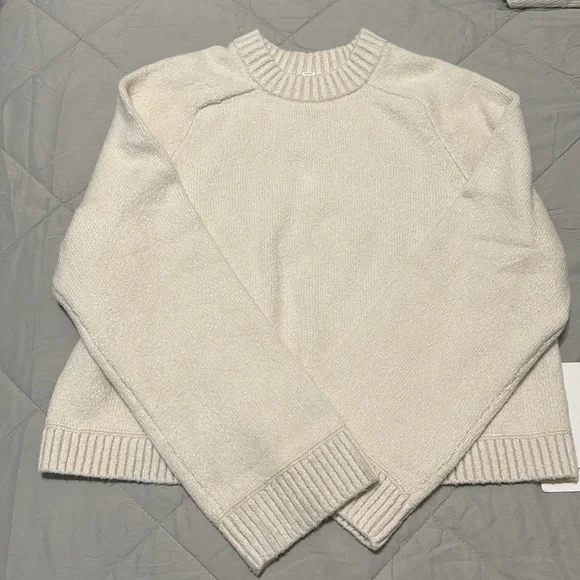 Brushed Cotton Merino Blend Crewneck - Picture 7 of 10